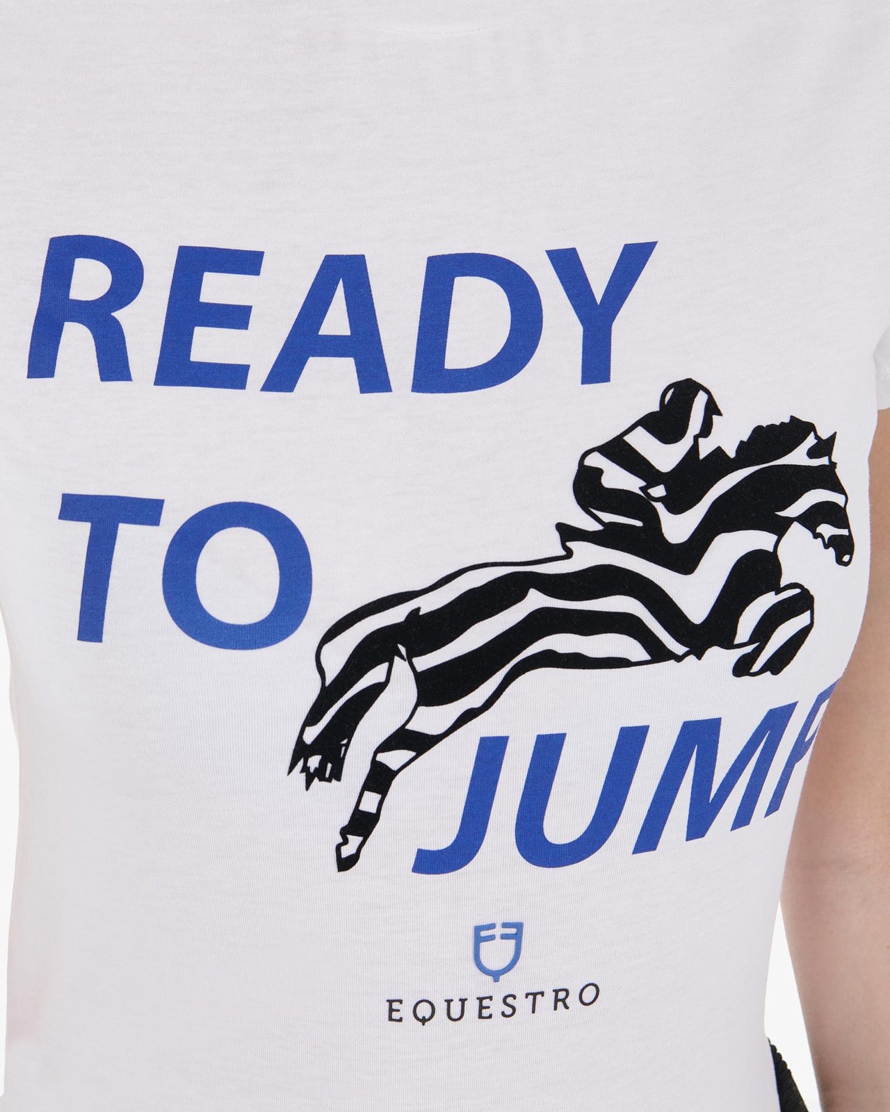 T-shirt da donna in cotone Ready to Jump