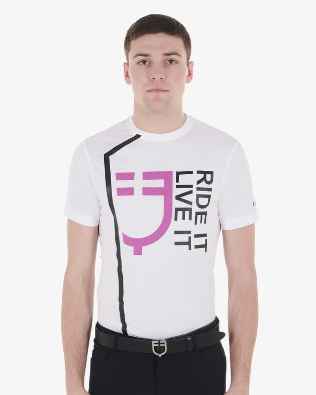 Men's Ride It Live It slim fit T-shirt with logo