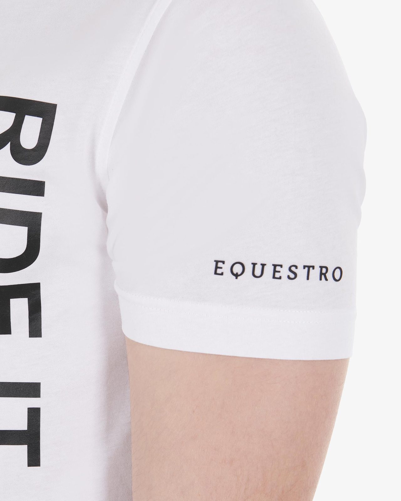 T-shirt da uomo slim fit con logo Ride It Live It