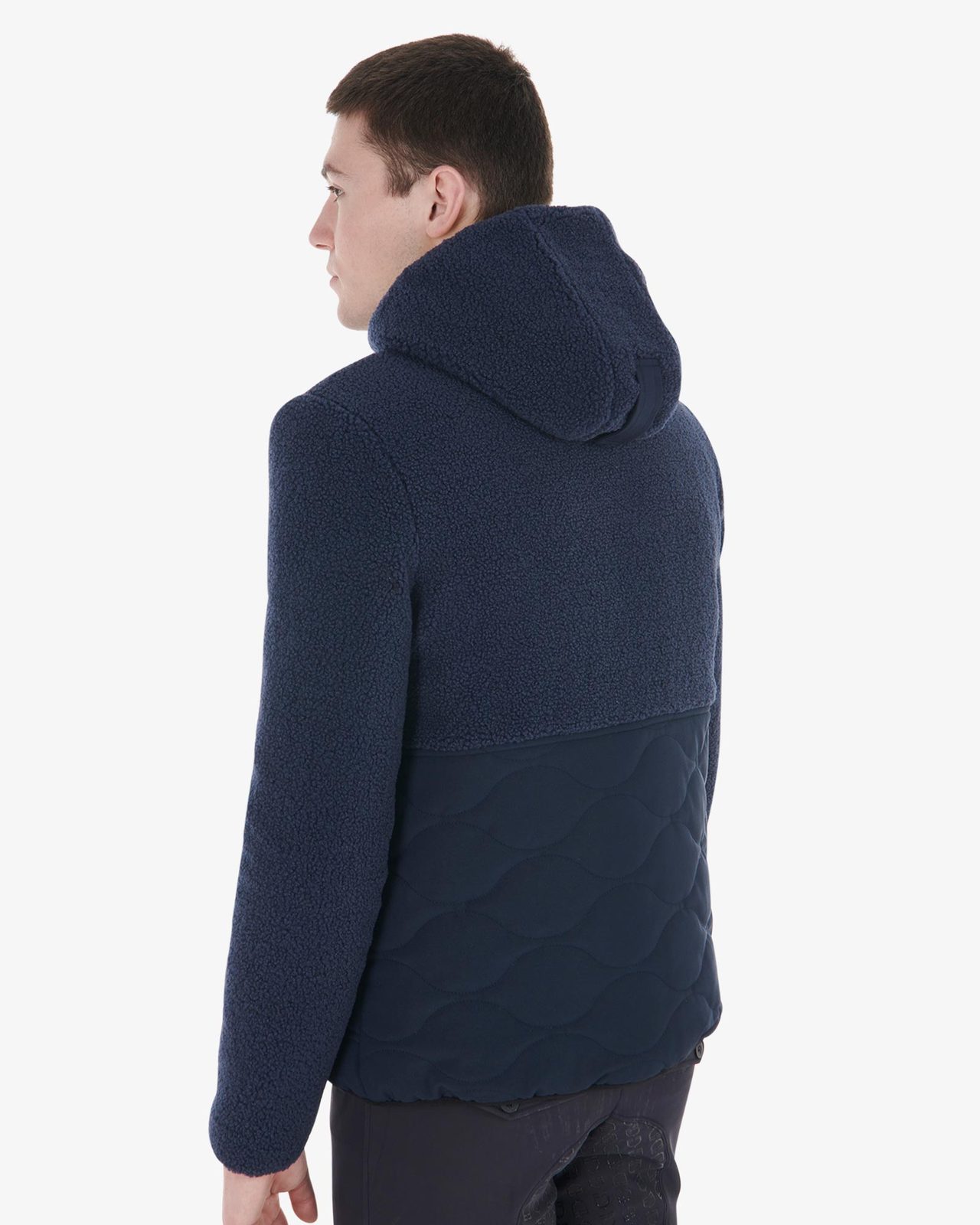 Men's waterproof jacket with Teddy inserts