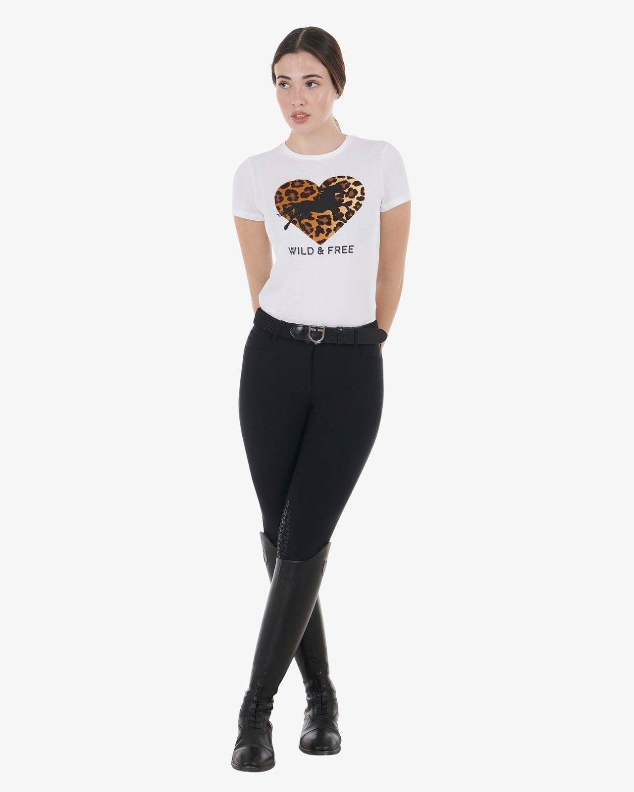 T-shirt da donna in cotone Wild & Free