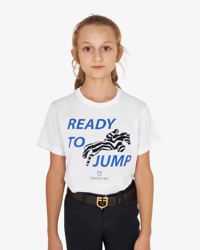 Girls' Ready To Jump cotton T-shirt