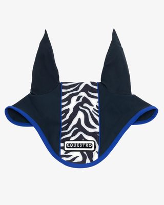 Fly veil in technical fabric with zebra central band