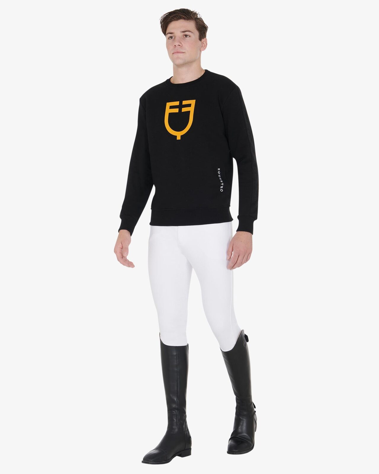 Men's cotton sweatshirt with logo
