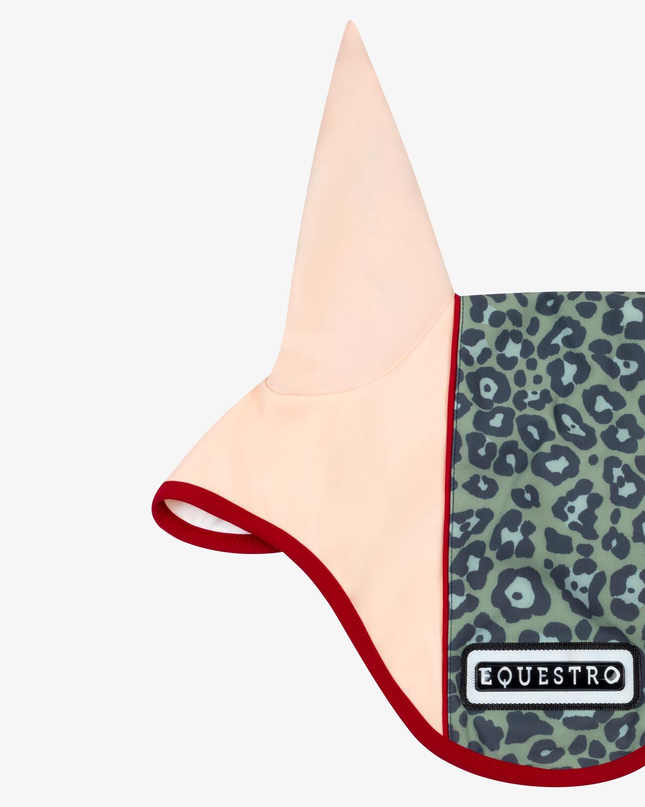 Fly veil in technical fabric with leopard central band