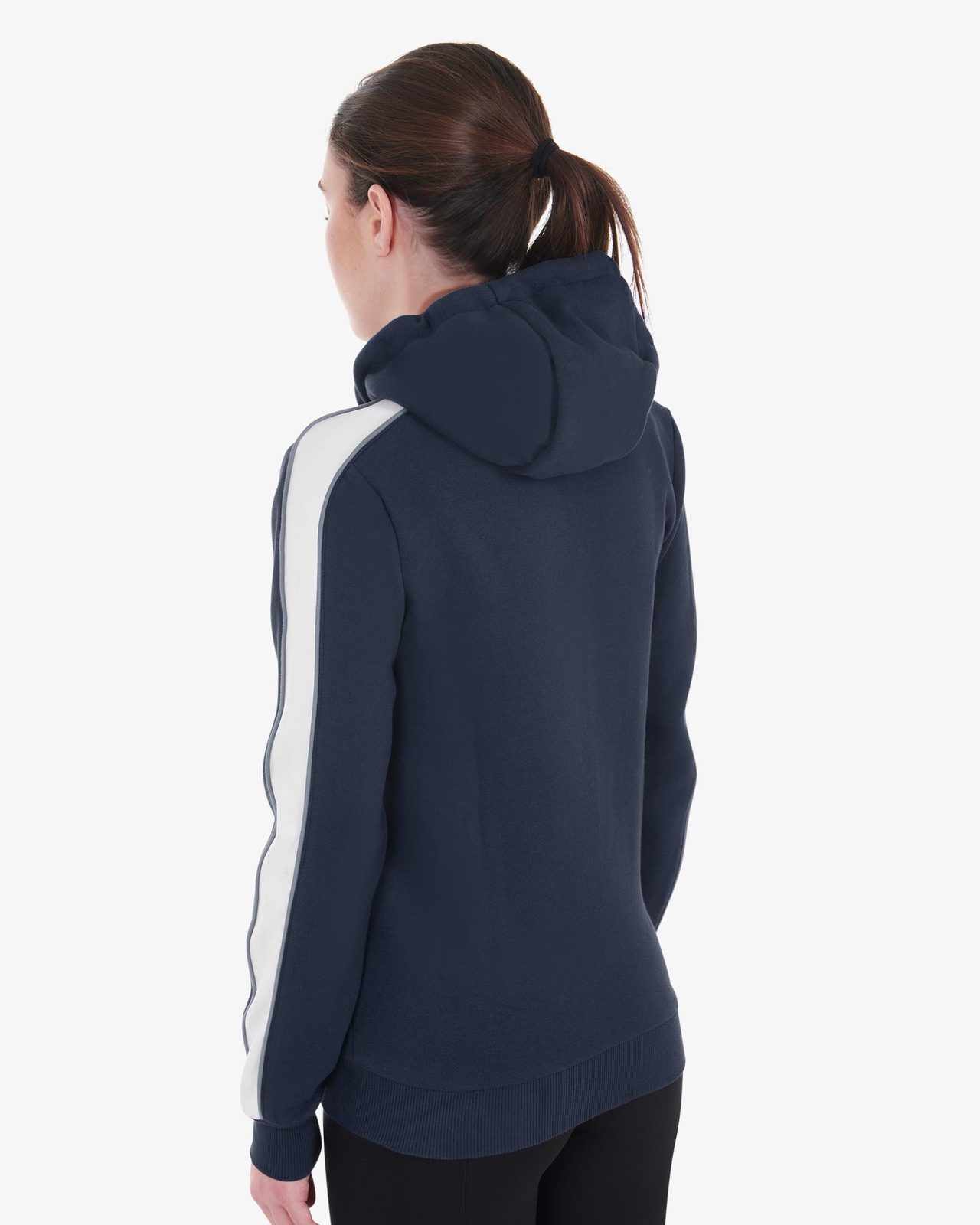 Felpa da donna con cappuccio e zip frontale