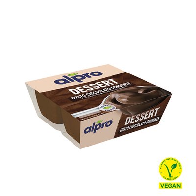 ALPRO DESSERT 100% Vegetale Gusto Cioccolato Fondente 4X125g