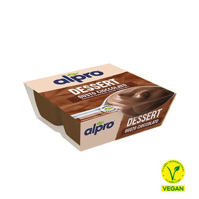 ALPRO DESSERT 100% Vegetale Gusto Cioccolato 4X125g