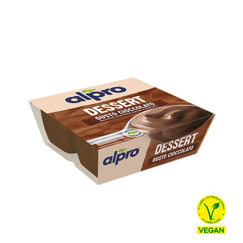 ALPRO DESSERT 100% Vegetale Gusto Cioccolato 4X125g