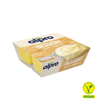 ALPRO DESSERT 100% Vegetale Gusto Vaniglia 4X125g