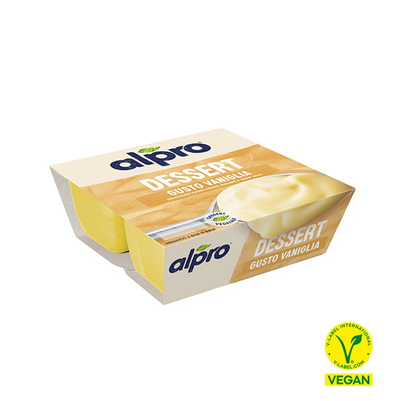 ALPRO DESSERT 100% Vegetale Gusto Vaniglia 4X125g