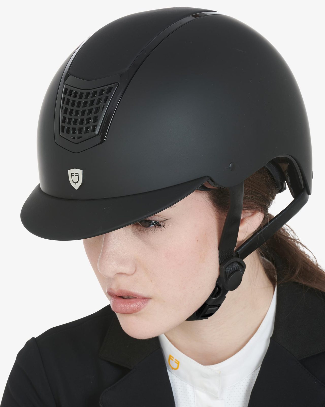 Ultra light helmet with polished frame homologation EN 1384-2023