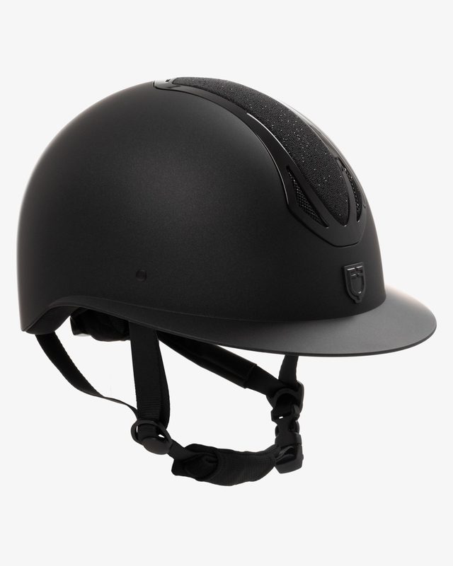 Azael Stone women's helmet with wide visor and rhinestones homologation EN 1384-2023