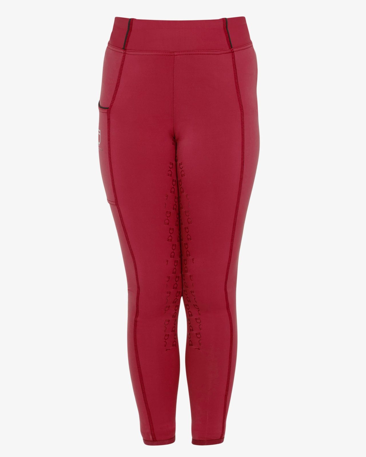 Leggins bambina slim fit grip con logo