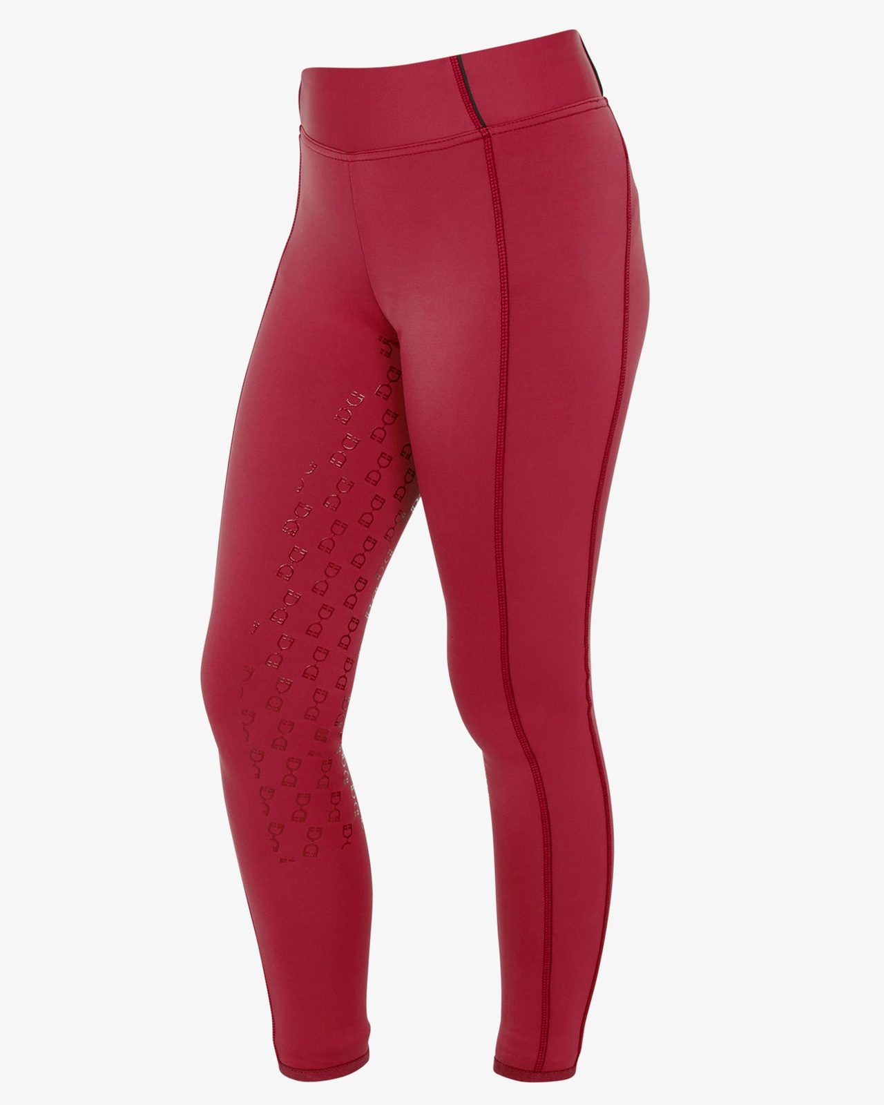 Leggins bambina slim fit grip con logo