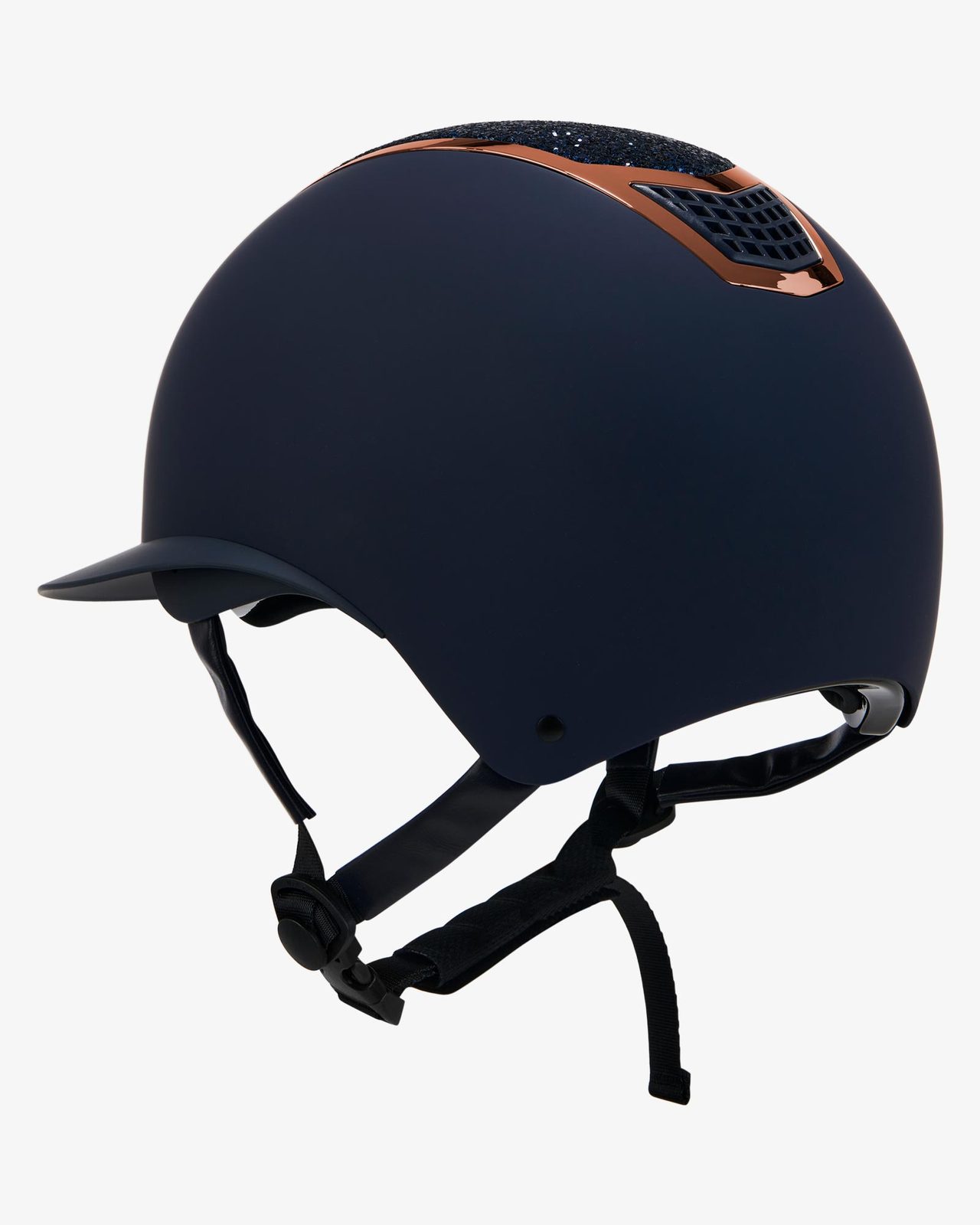 Helmet with rhinestones and wide visor homologation EN 1384-2023