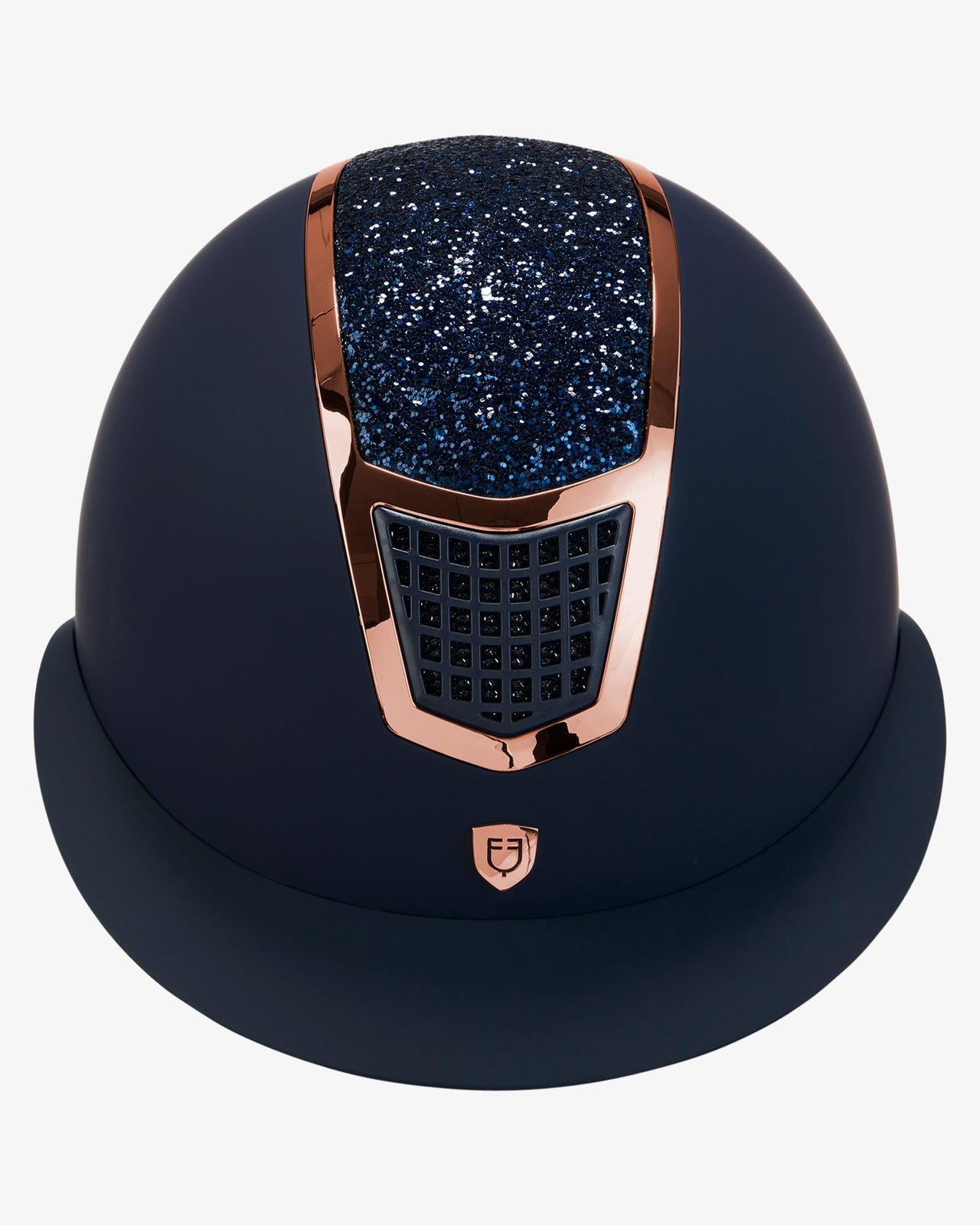 Helmet with rhinestones and wide visor homologation EN 1384-2023