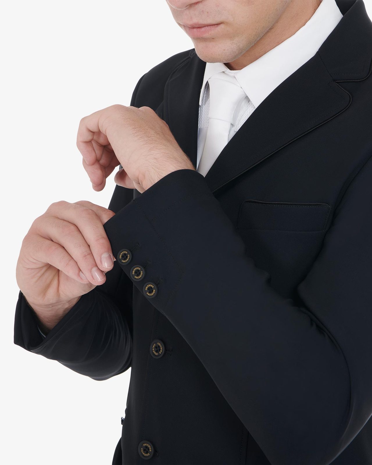 Men's competition jacket with side zip pocket