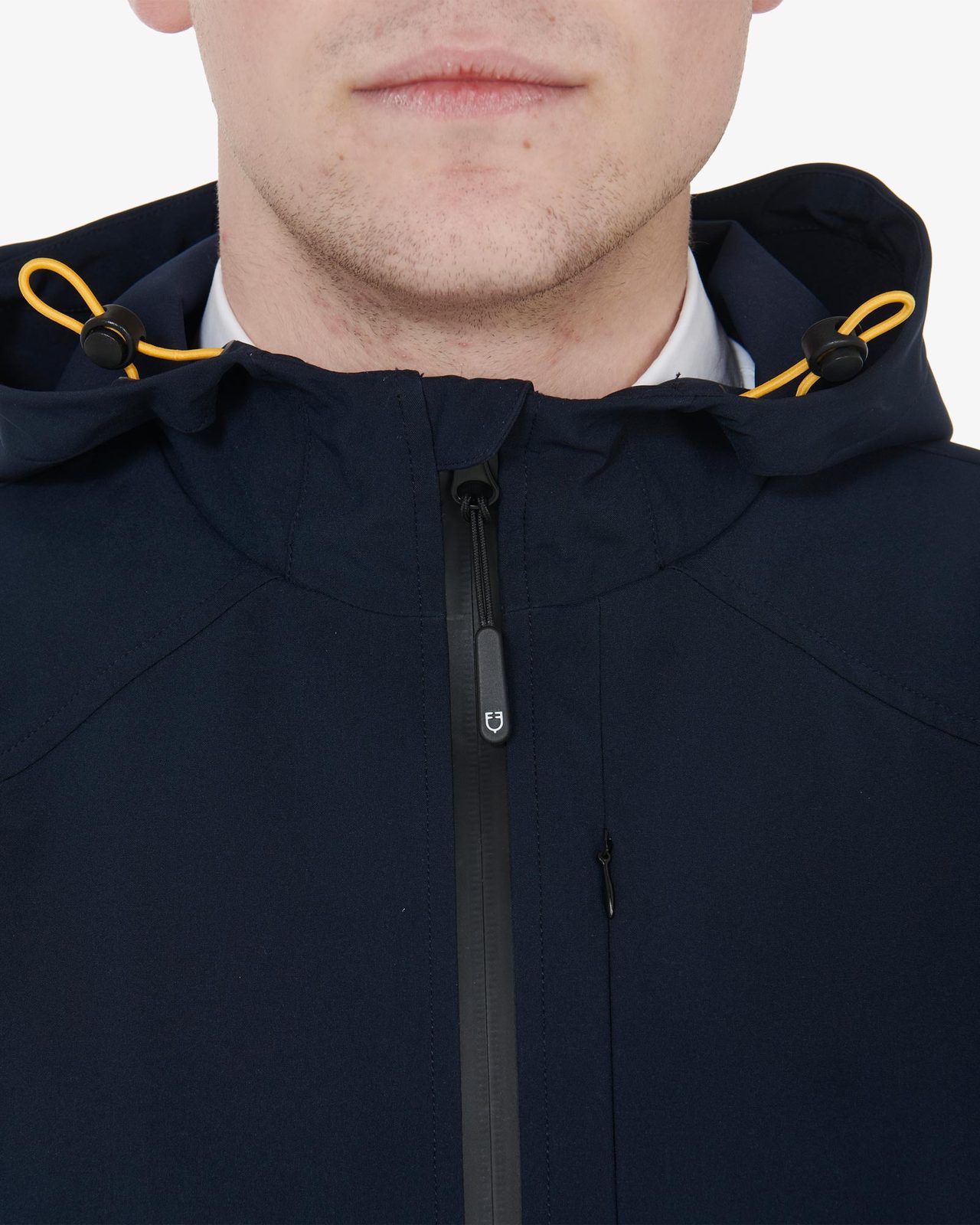 Men's jacket in breathable technical fabric