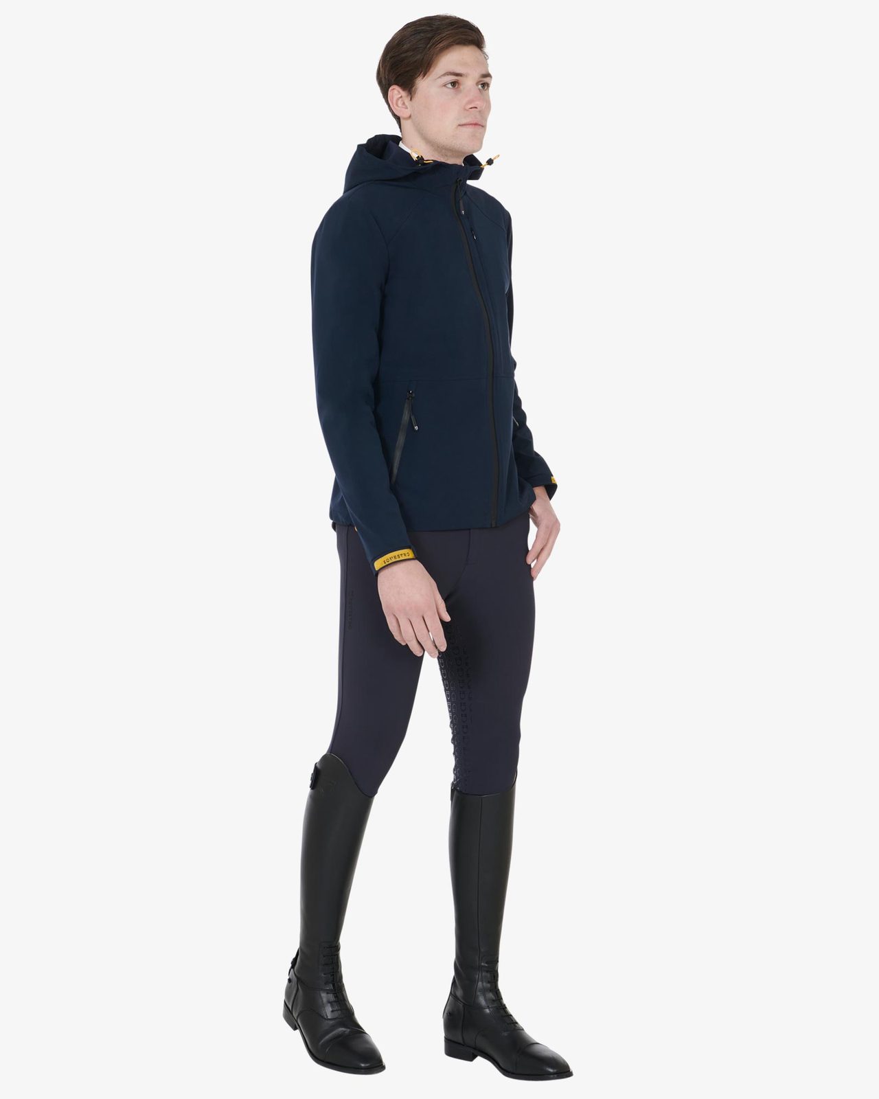 Men's jacket in breathable technical fabric