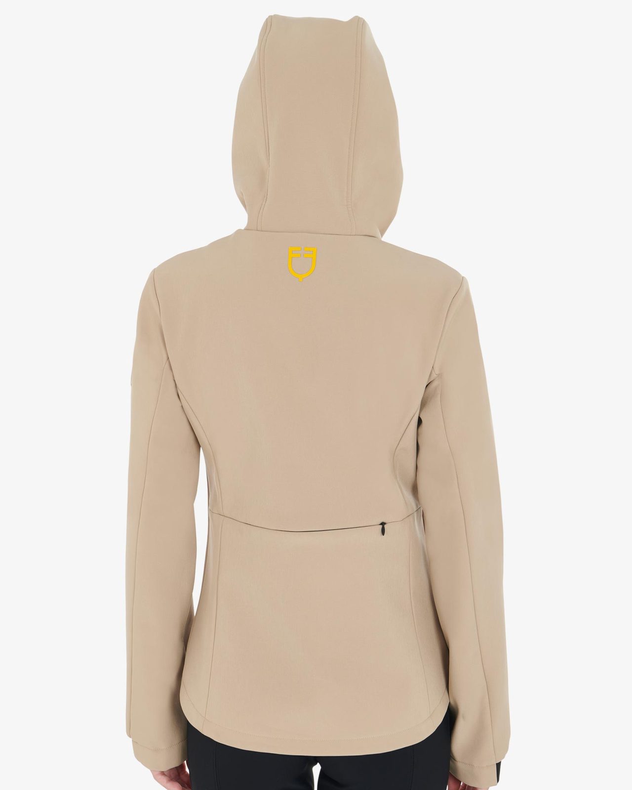 Women's slim fit softshell jacket with concealed pockets