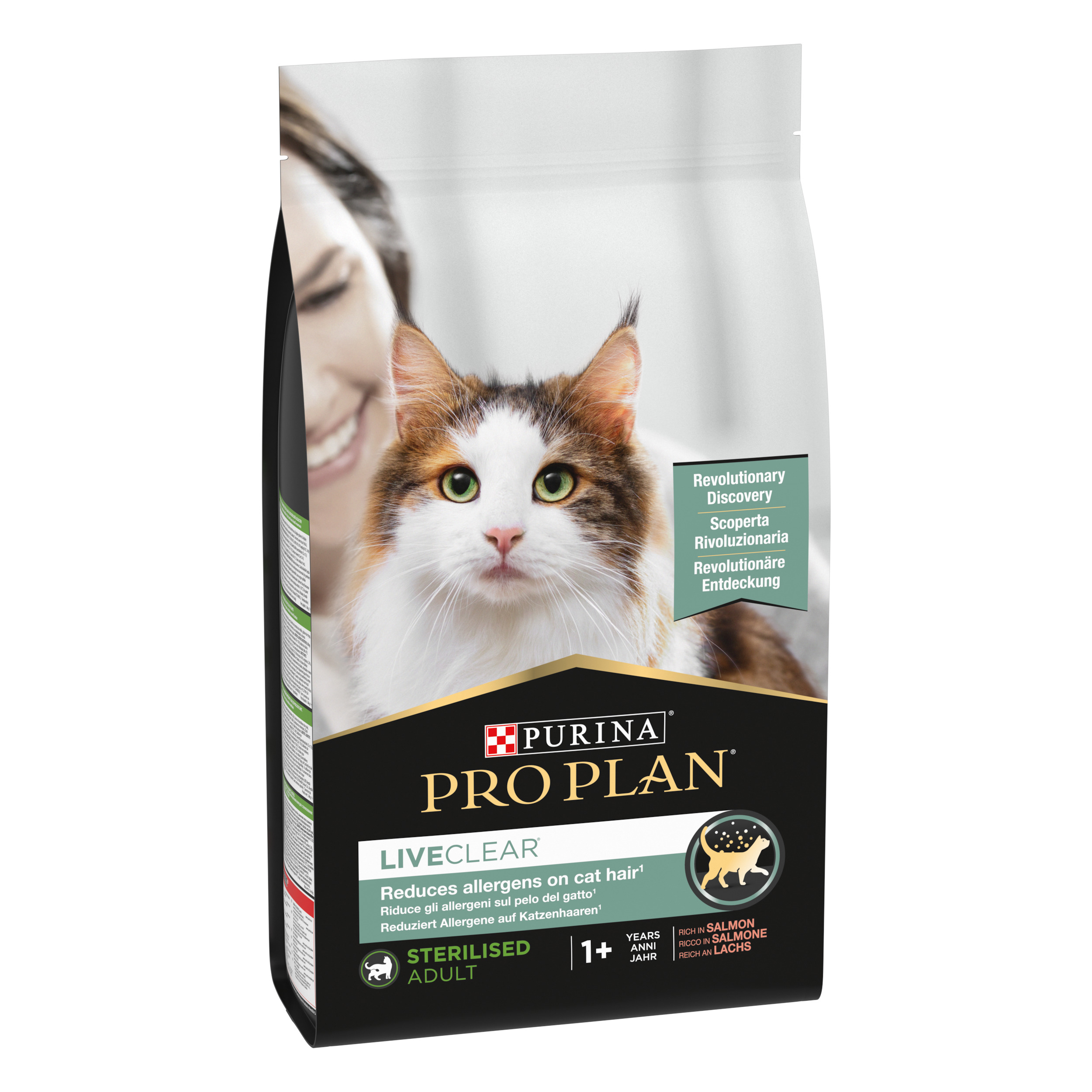 Crocchette per Gatto Sterilizzato – Purina PRO PLAN® LiveClear® Adult Ricco in Salmone 1,4 kg