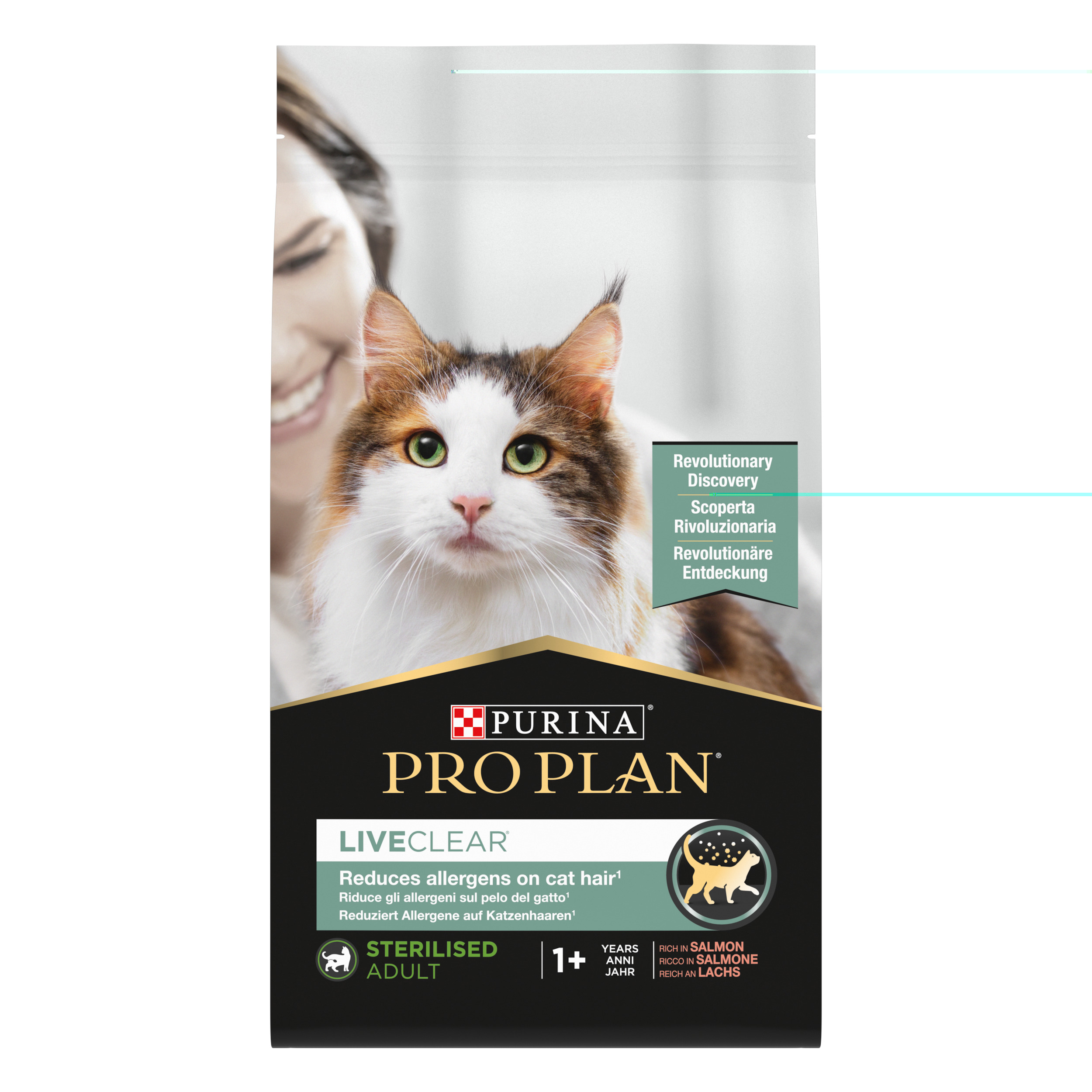 Crocchette per Gatto Sterilizzato – Purina PRO PLAN® LiveClear® Adult Ricco in Salmone 1,4 kg