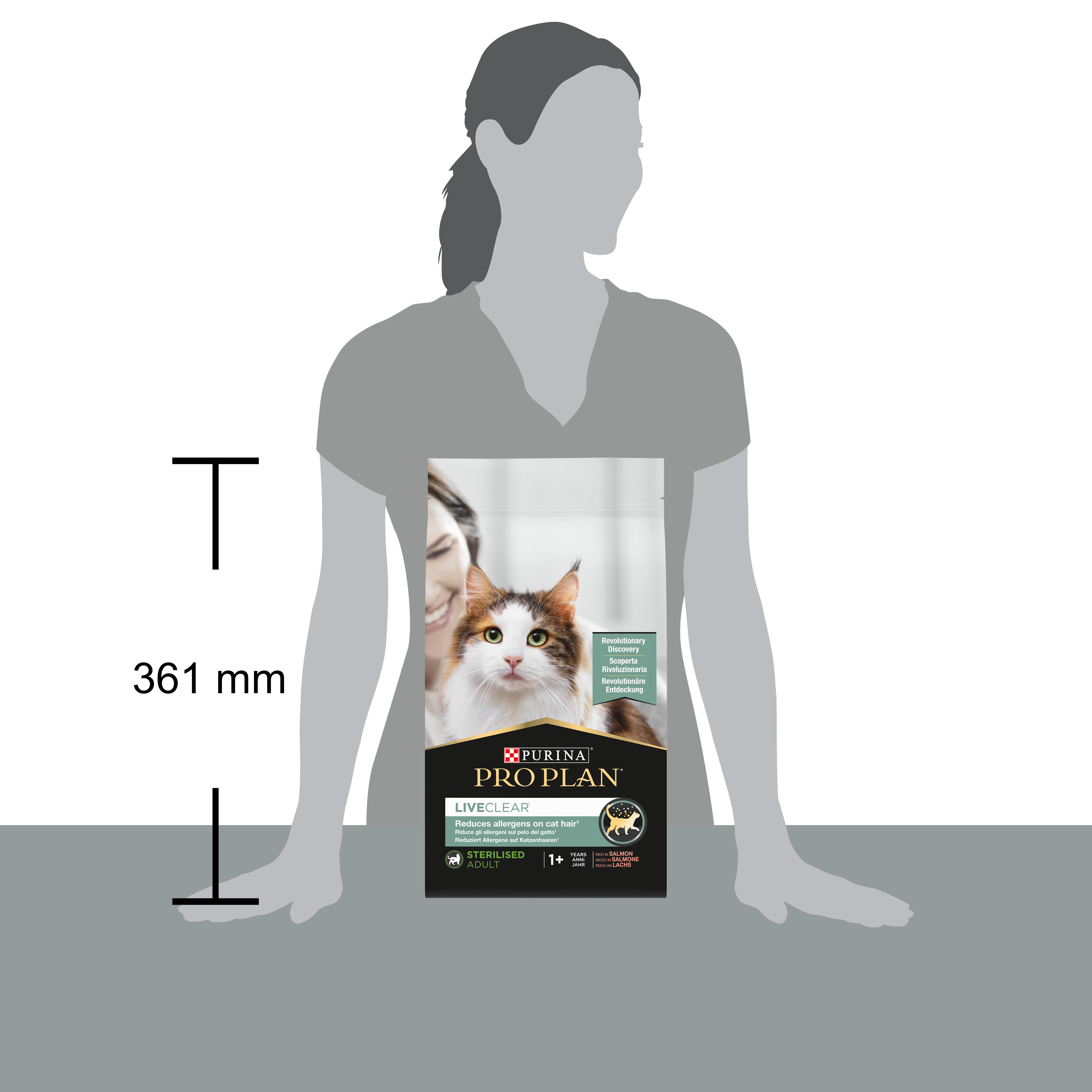 Crocchette per Gatto Sterilizzato – Purina PRO PLAN® LiveClear® Adult Ricco in Salmone 1,4 kg