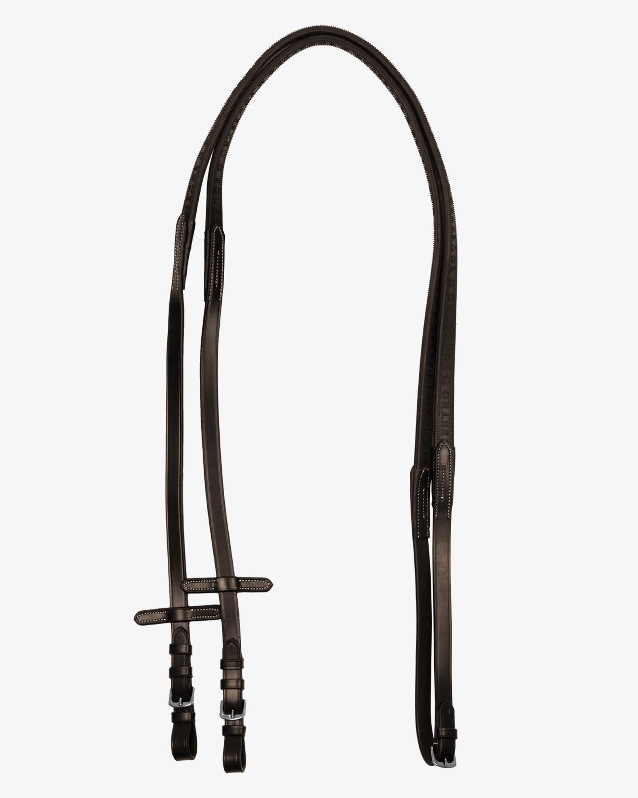 SOLID LETTERING GRIP RUBBER REINS SILVER FITTING