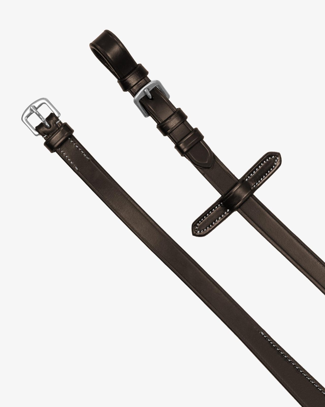 SOLID LETTERING GRIP RUBBER REINS SILVER FITTING