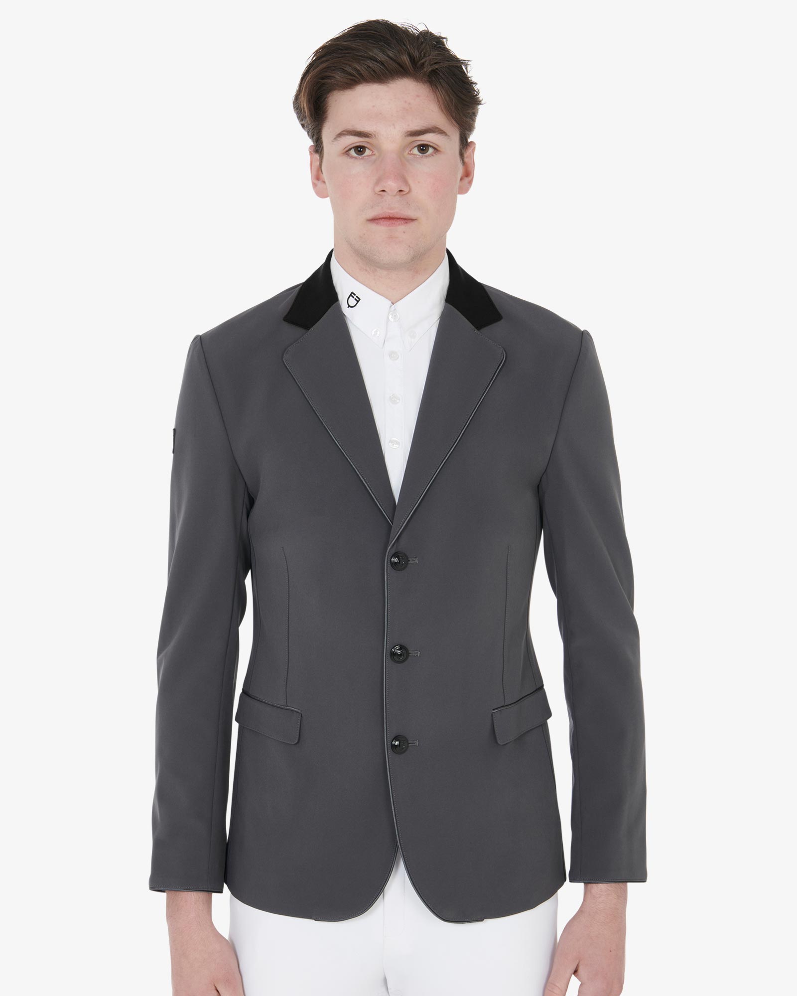 Men's competition jacket with three buttons