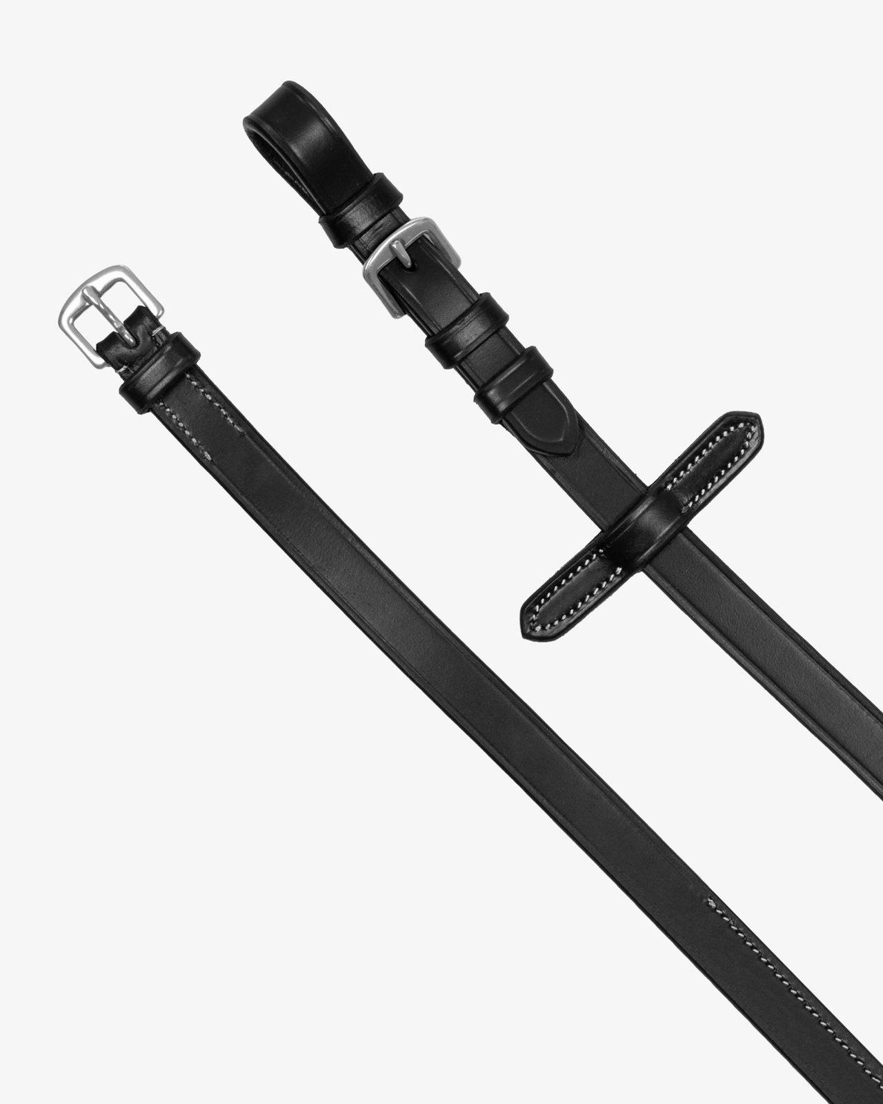 SOLID LETTERING GRIP RUBBER REINS SILVER FITTING