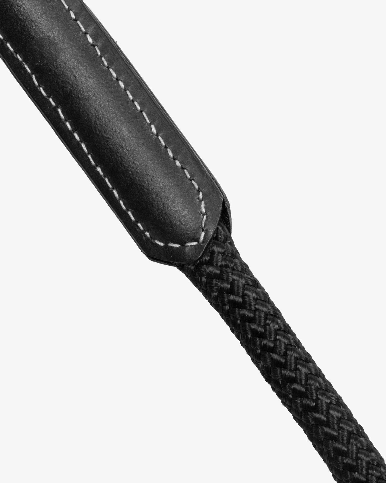 Double leather and nylon draw reins