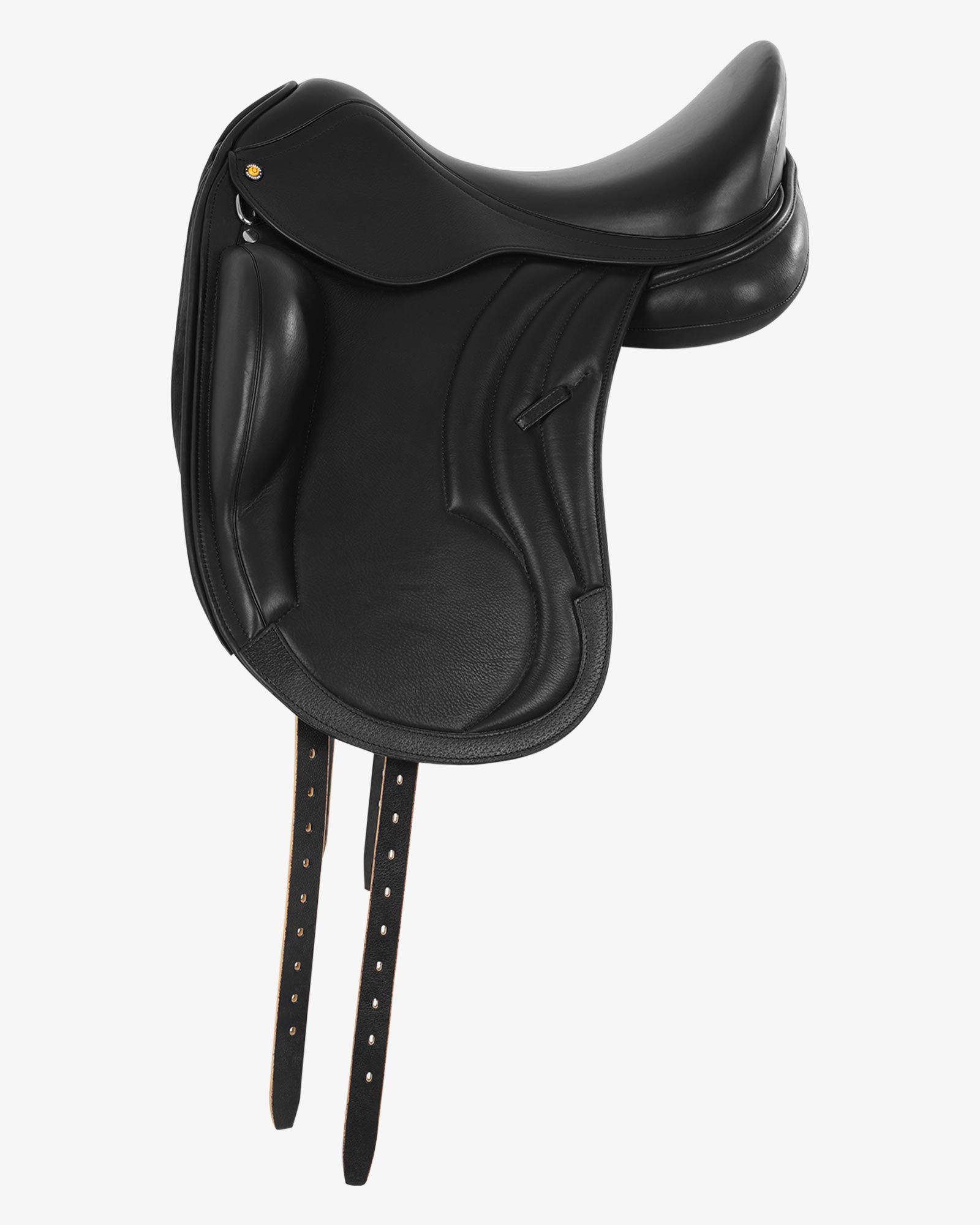 Dressage leather monoflap saddle