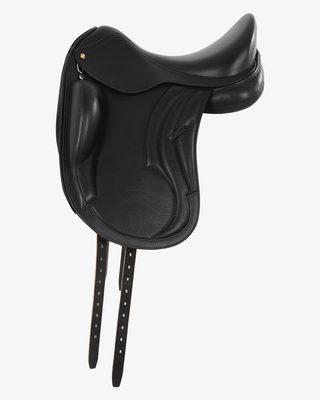Dressage leather monoflap saddle
