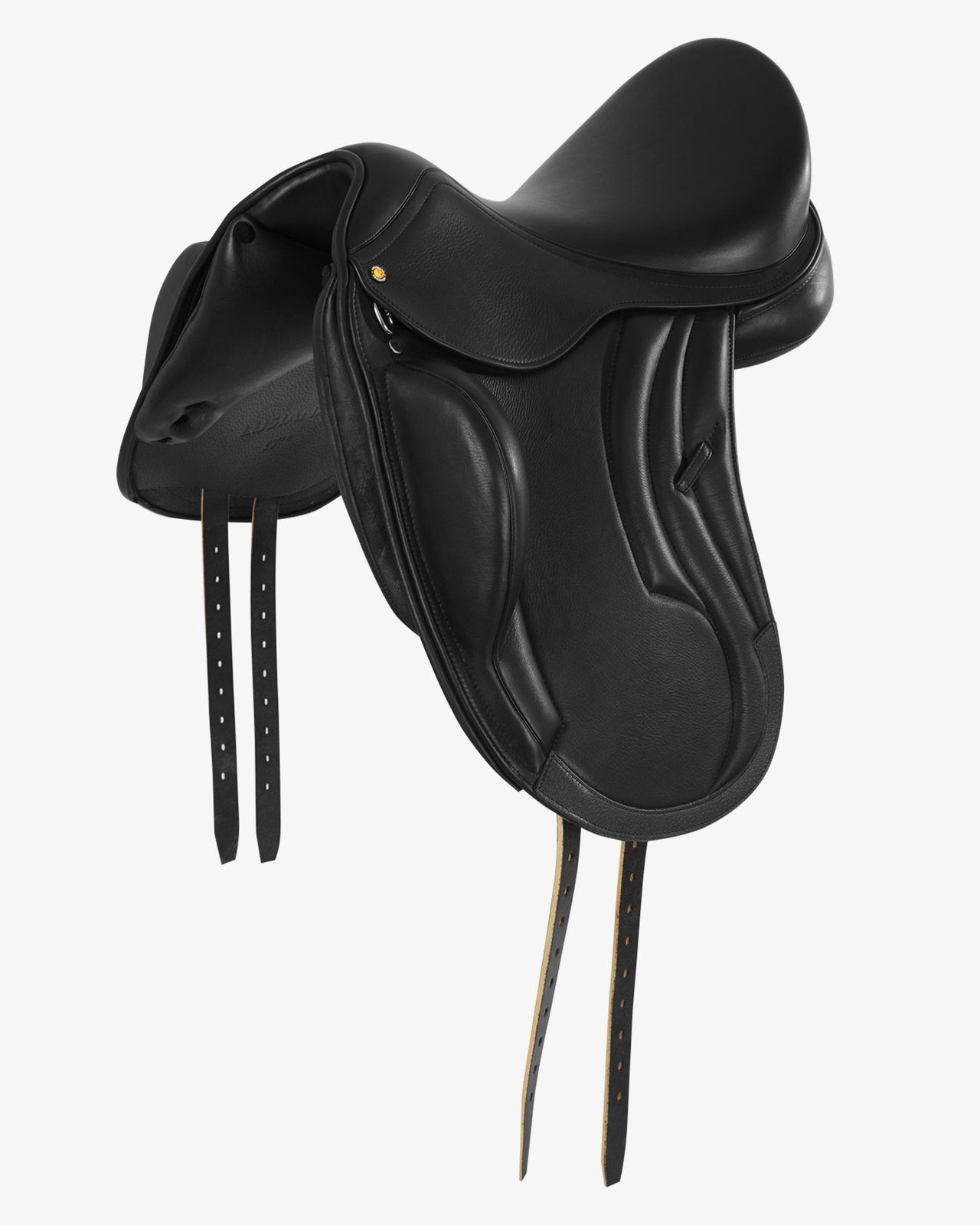 Dressage leather monoflap saddle