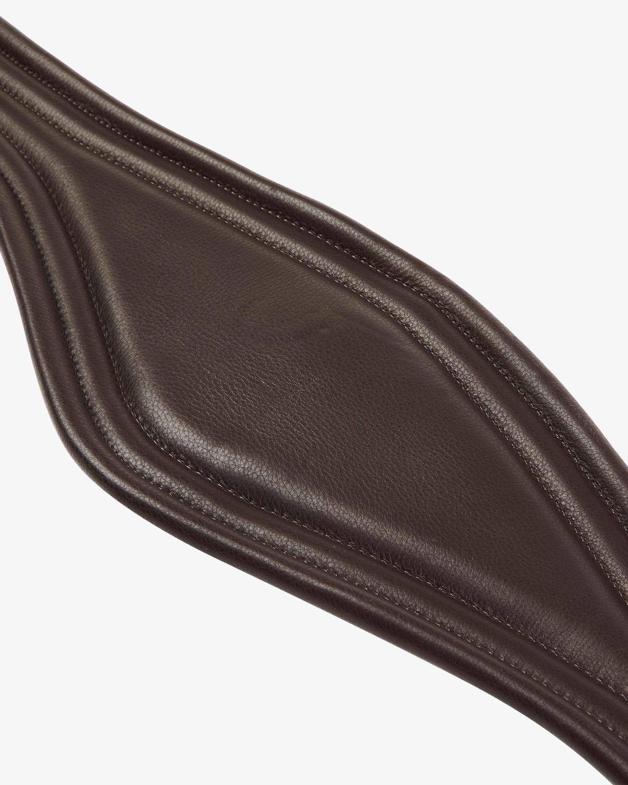 Leather jumping girth with elastic bands