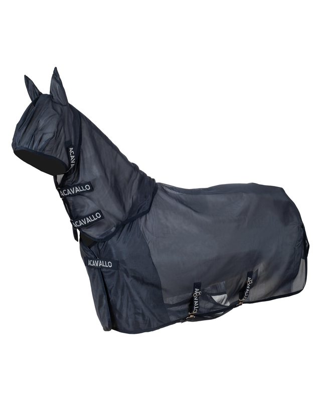 Fly rug in breathable fabric with mask and neck cover