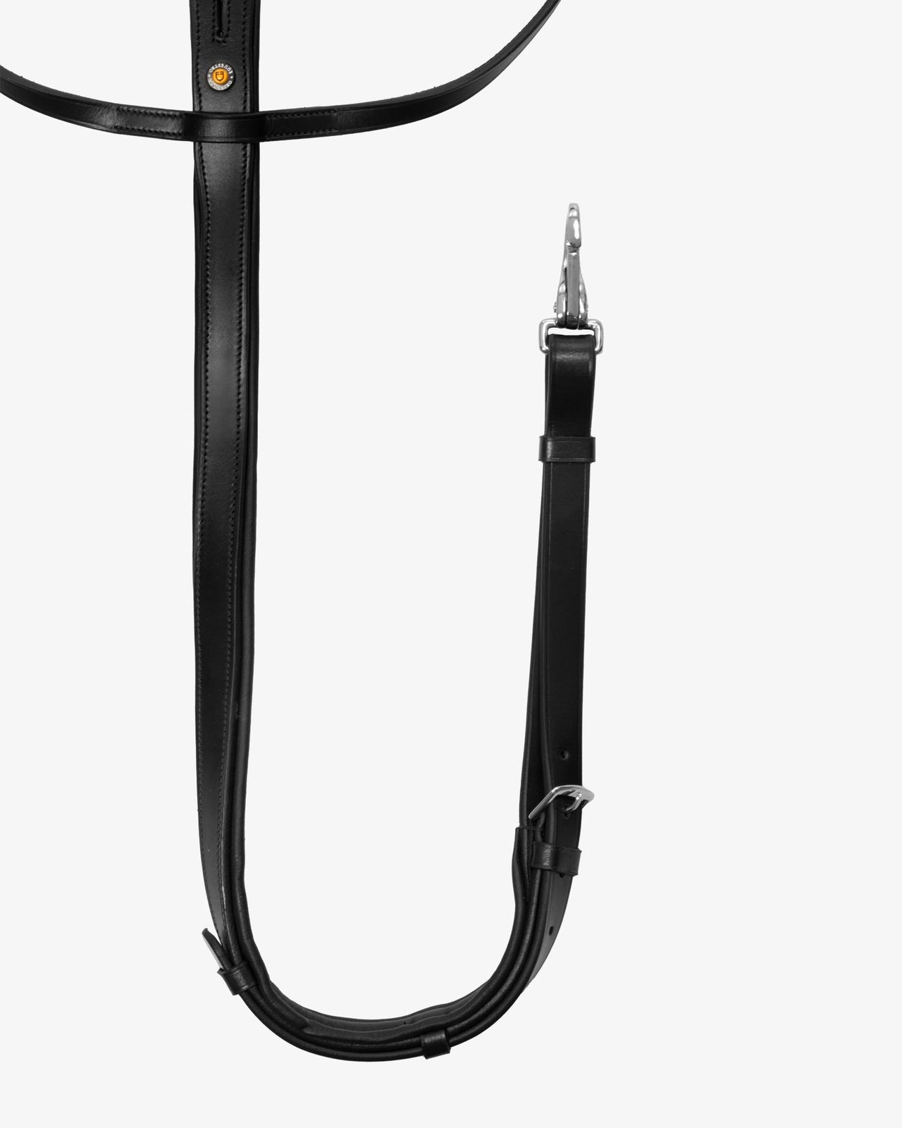 Martingale leather silver seams