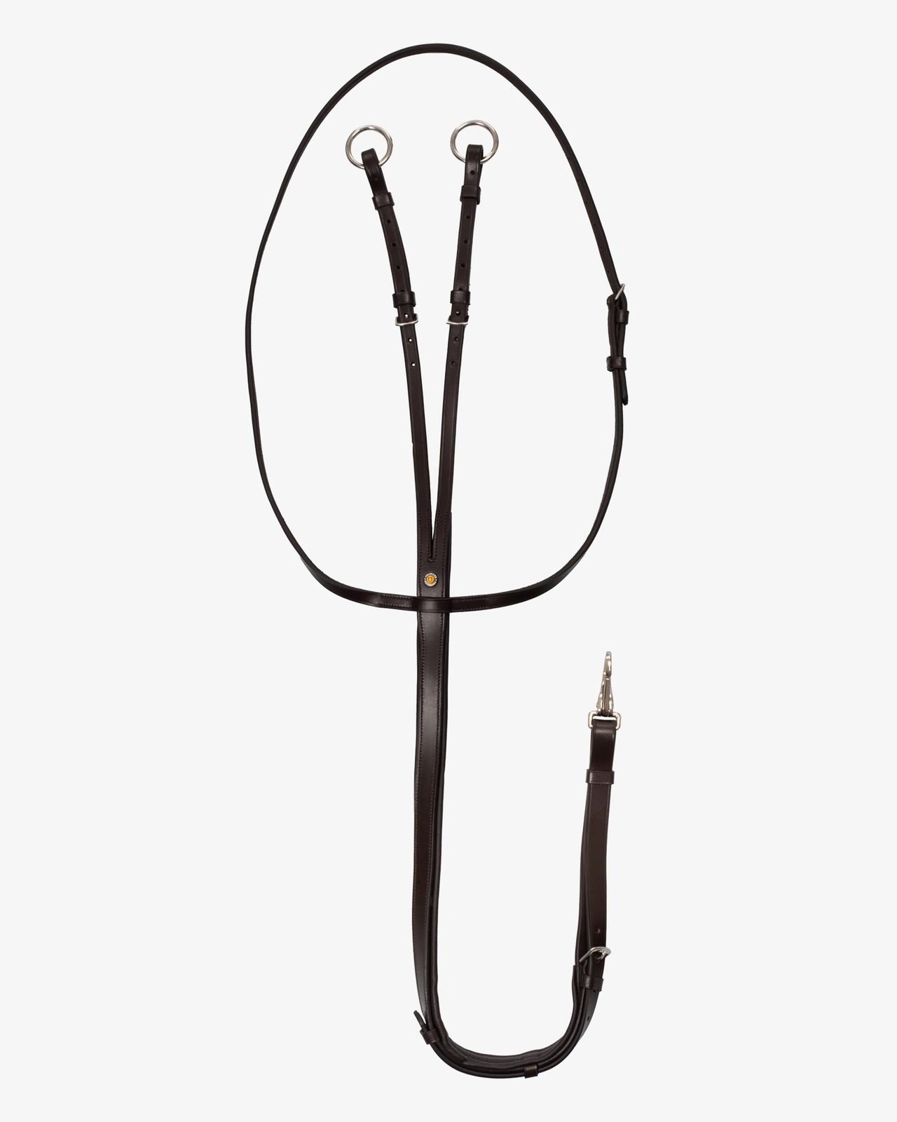Martingale leather silver seams
