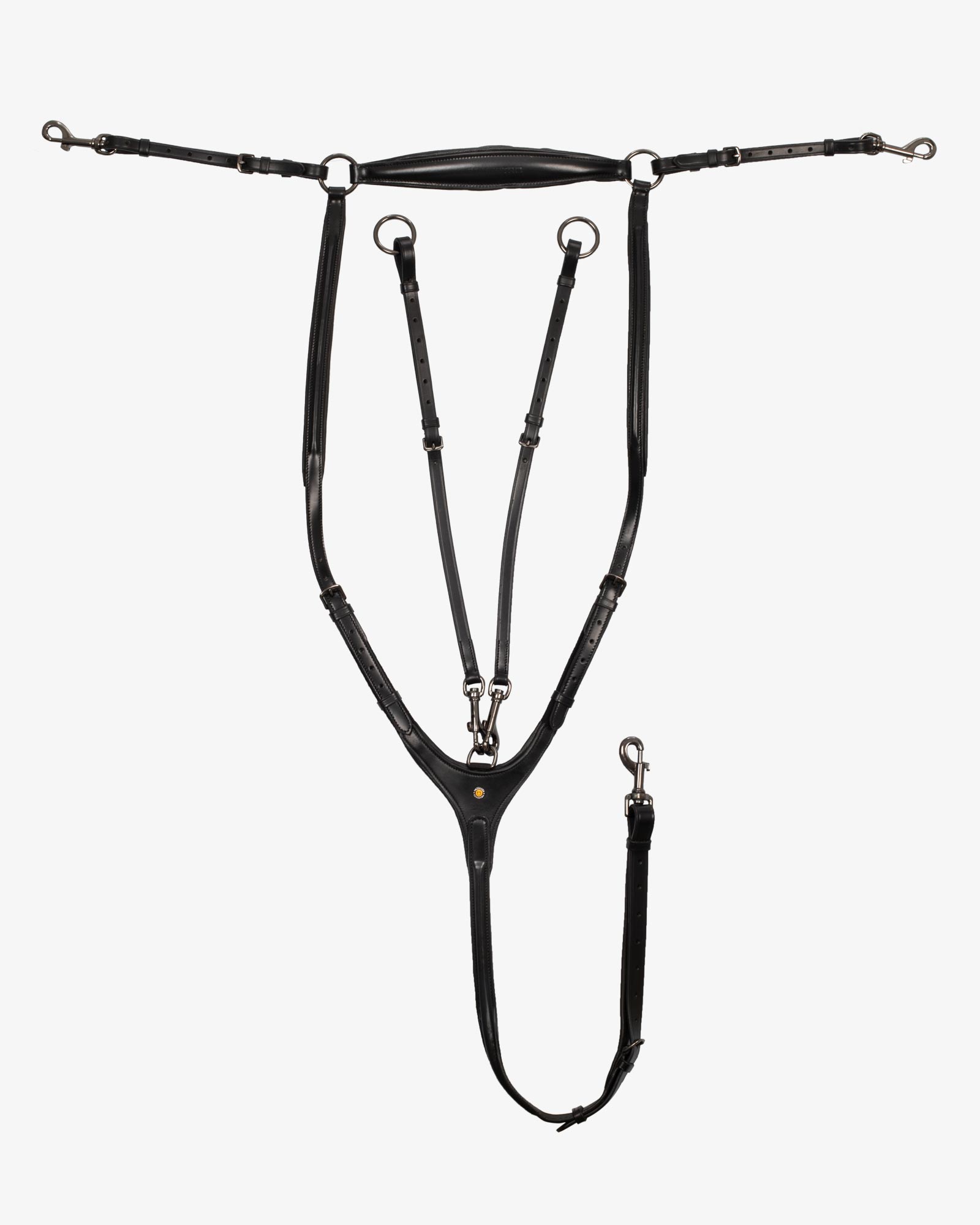 Removable martingale leather pectoral
