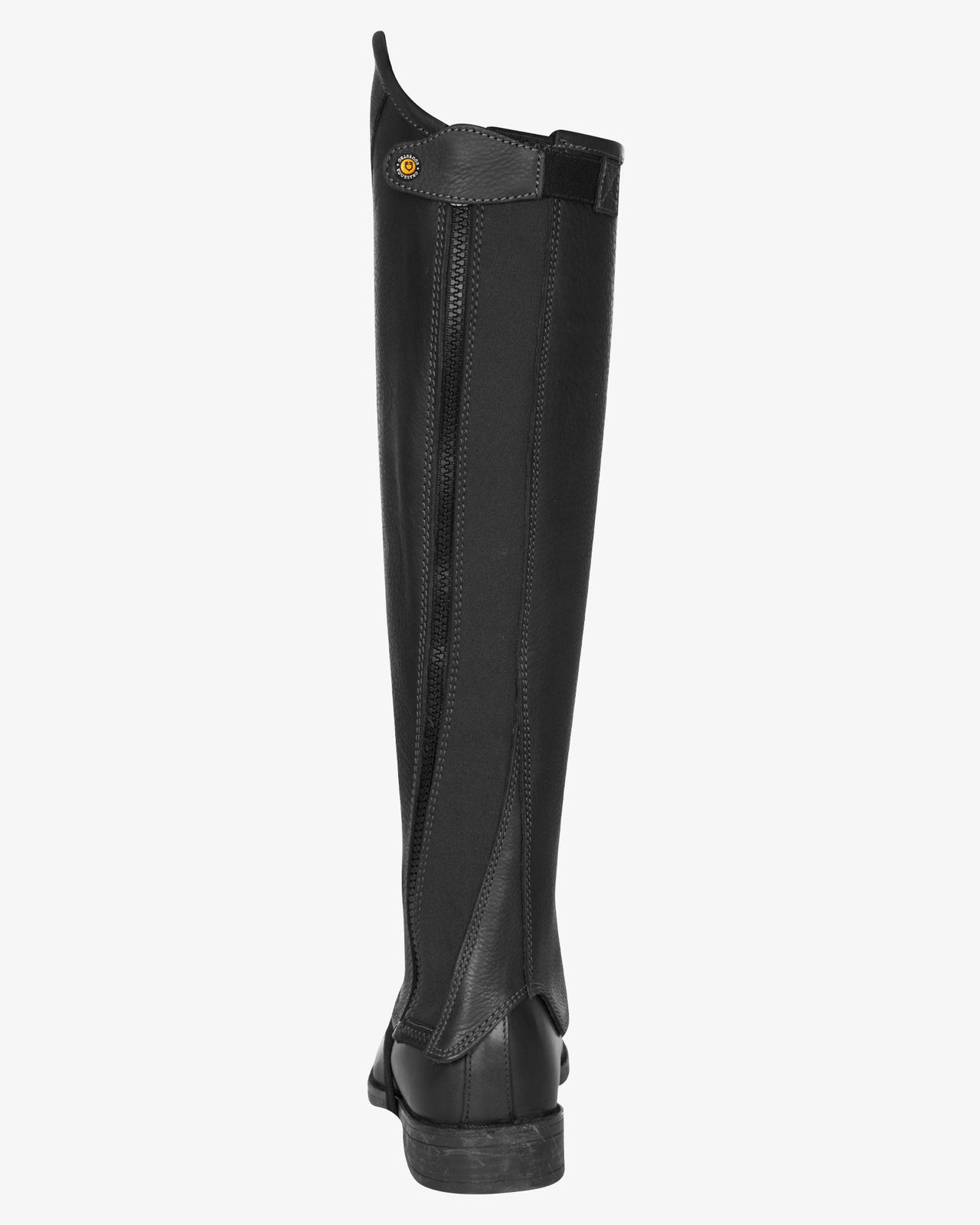 Unisex soft leather gaiters with side zip