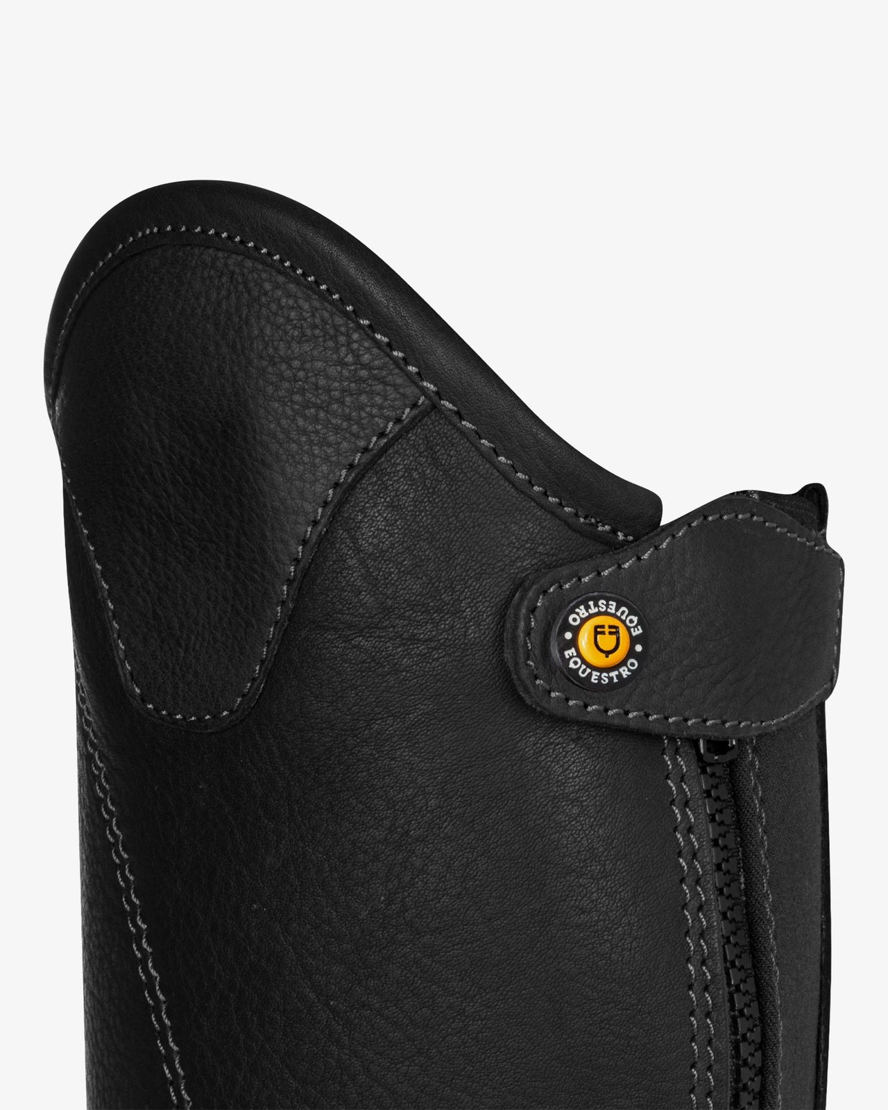 Unisex soft leather gaiters with side zip