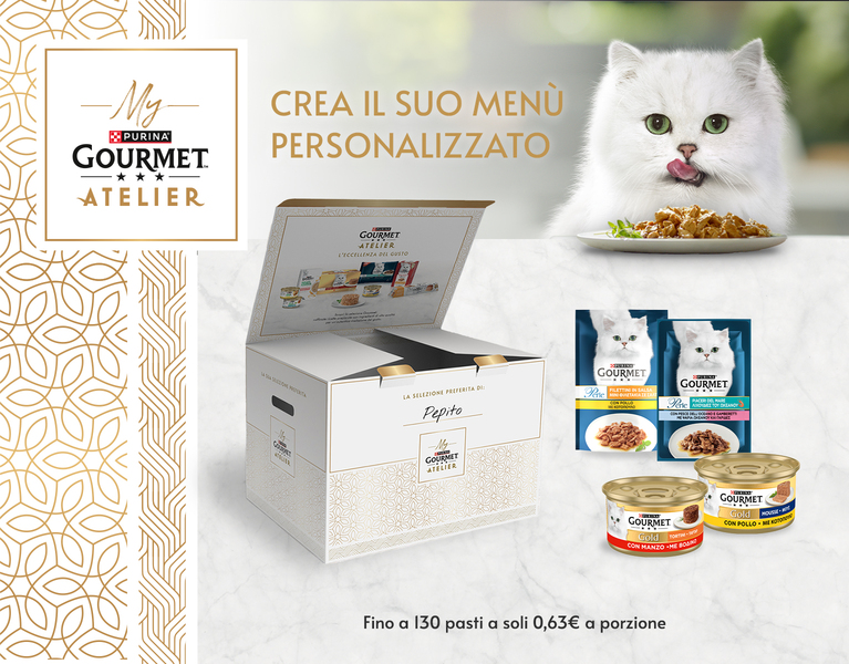 Gourmet Atelier - Scegli i pasti preferiti del tuo gatto