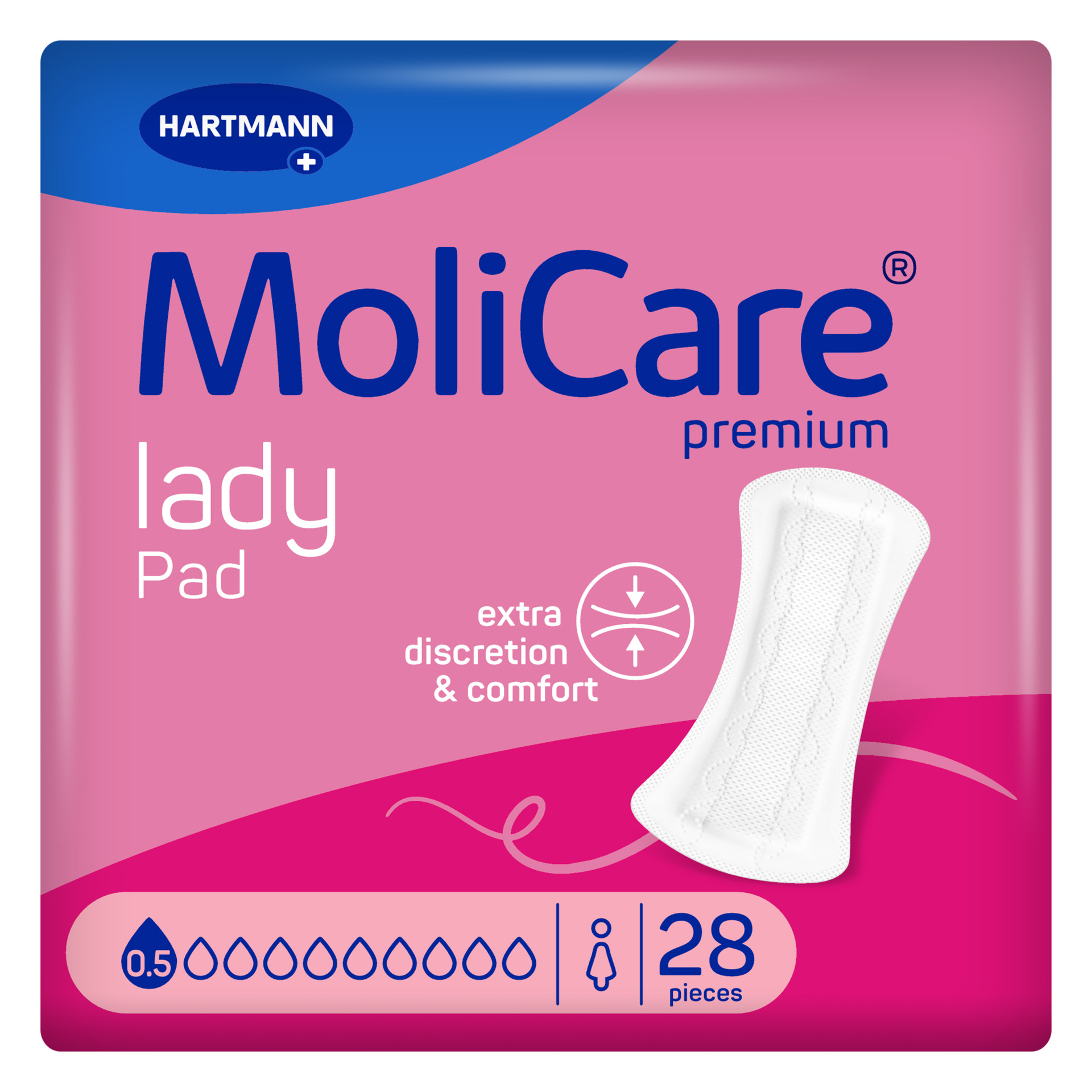Campione - MoliCare Premium lady pad - 0,5 gocce 