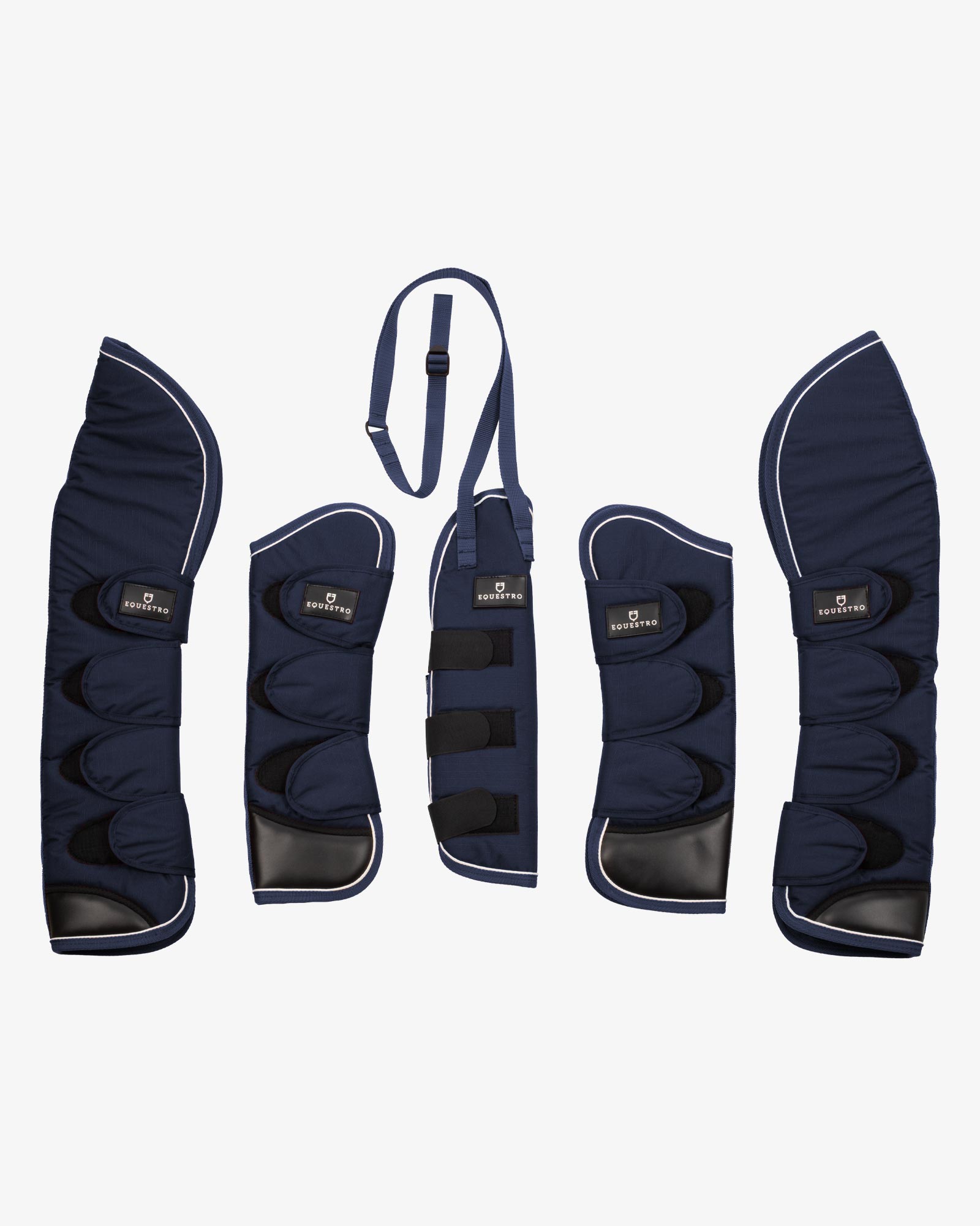 Travelling boots set and tail guard with rubber patch