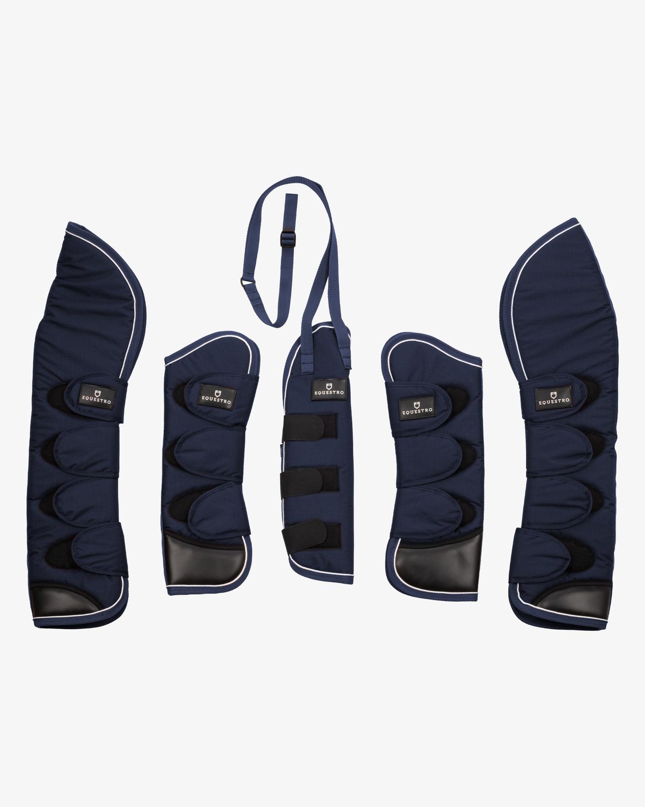 Travelling boots set and tail guard with rubber patch