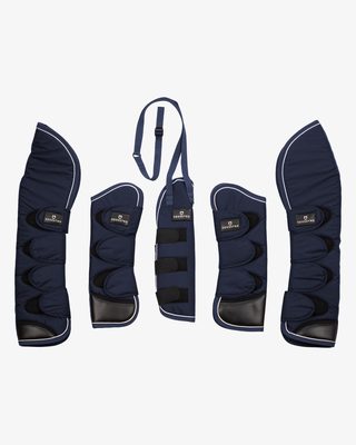 Travelling boots set and tail guard with rubber patch