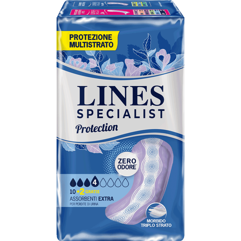Acquista online  Lines Specialist Protection| Massima protezione LINES, minimo ingombro. Lines Specialist, prodotti per perdite di urina Assorbenti Femminili Protection Extra