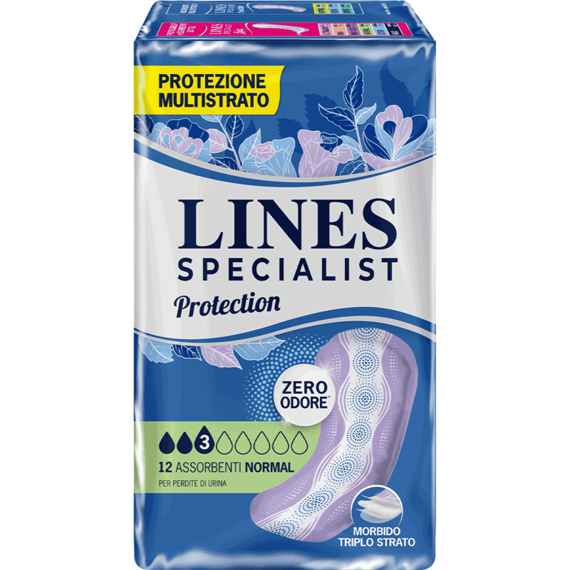 Acquista online  Lines Specialist Protection| Massima protezione LINES, minimo ingombro. Lines Specialist, prodotti per perdite di urina Assorbenti Femminili Protection Normal